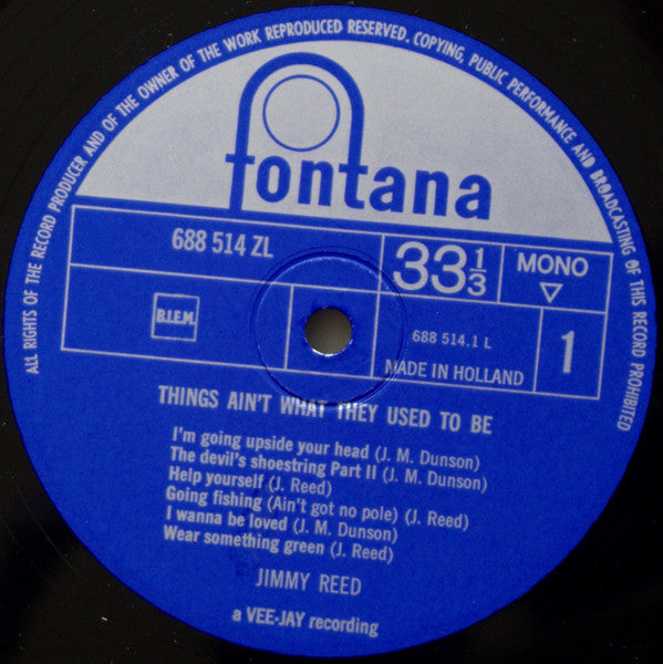 Jimmy Reed – Things Ain't What They Used To Be (Recorded "Live"), image 3