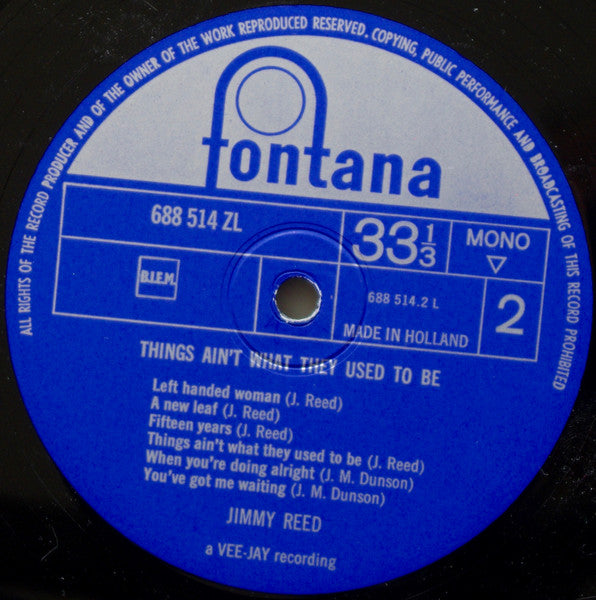 Jimmy Reed – Things Ain't What They Used To Be (Recorded "Live"), image 4