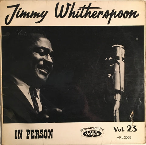 Front cover of Jimmy Whitherspoon – In Person, Disques Vogue, France, 1965