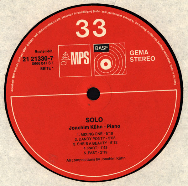 Joachim Kühn – Piano Solo, image 3