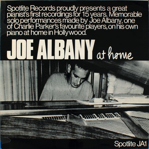 Front cover of Joe Albany – At Home, Spotlite Records, UK, 1972