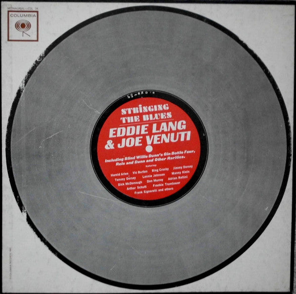 Front cover of Eddie Lang & Joe Venuti – Stringing The Blues, Columbia, US, 1963