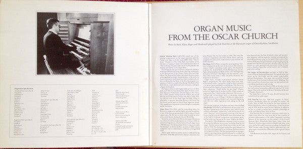 Bach, Alain, Reger, Hindemith, Erik Boström – Orgel I Oscars - Organ Music From The Oscar Church, image 2