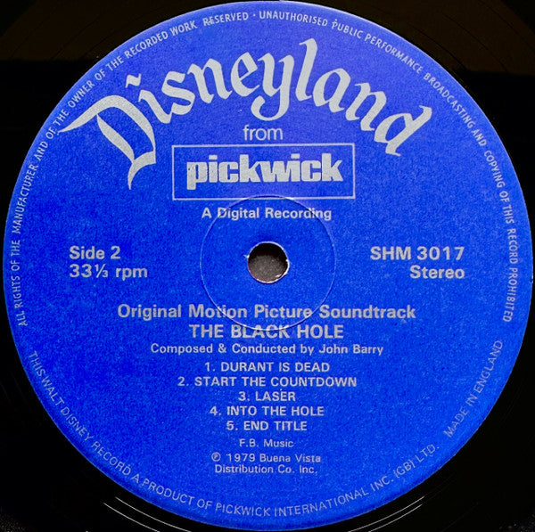 John Barry – The Black Hole (Original Motion Picture Soundtrack), image 4