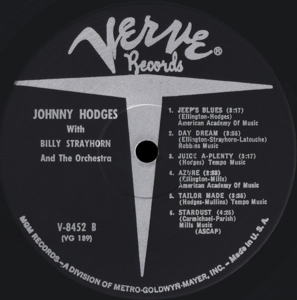 Johnny Hodges With Billy Strayhorn – Johnny Hodges With Billy Strayhorn And The Orchestra, image 4