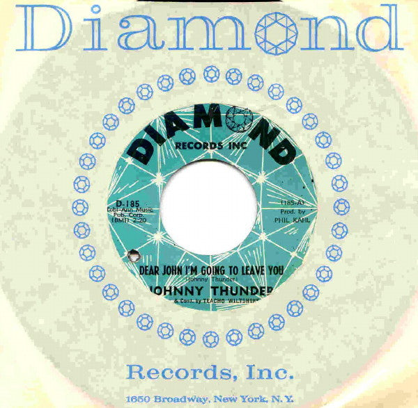 Front cover of Johnny Thunder – Dear John I'm Going To Leave You, Diamond Records Inc, US, 1965