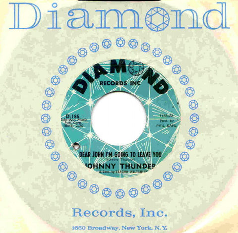 Front cover of Johnny Thunder – Dear John I'm Going To Leave You, Diamond Records Inc, US, 1965