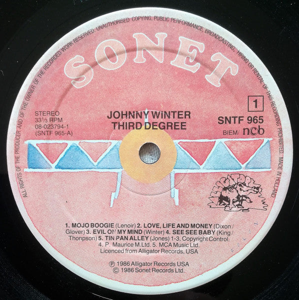 Johnny Winter – 3rd Degree, image 3