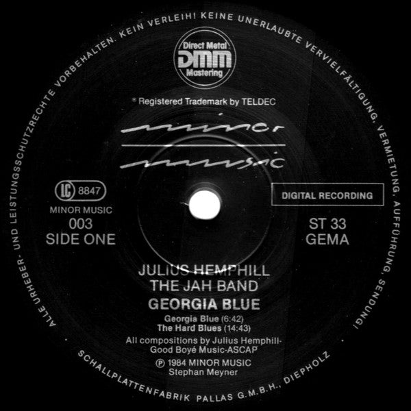 Julius Arthur Hemphill / The JAH Band – Georgia Blue, image 3