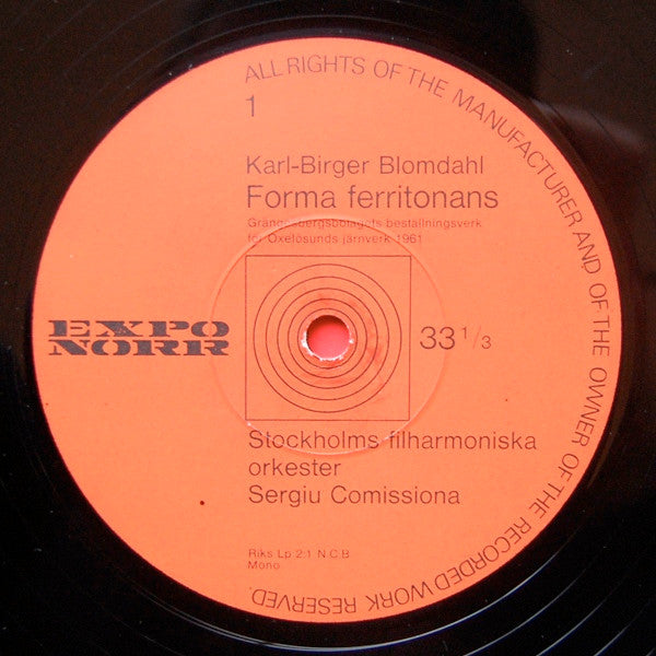 Karl-Birger Blomdahl / Zoltán Kodály – Forma Ferritonans - Danser Från Galanta, image 3