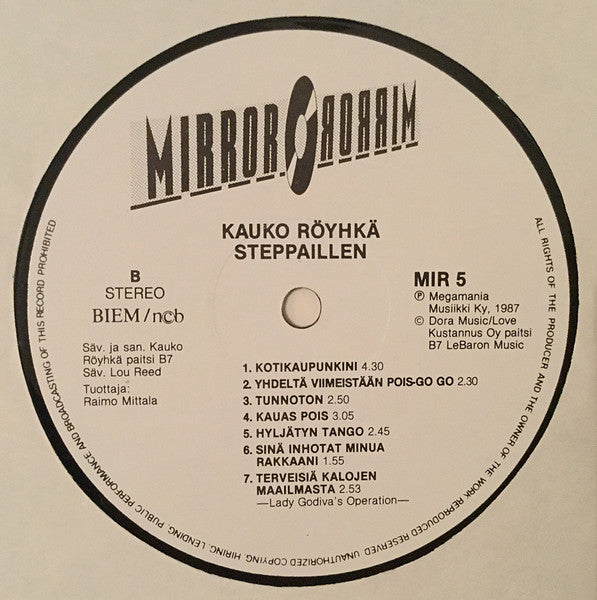 Kauko Röyhkä – Steppaillen, image 4