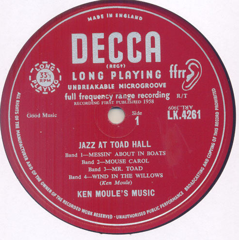 Ken Moule's Music – Jazz At Toad Hall, image 2