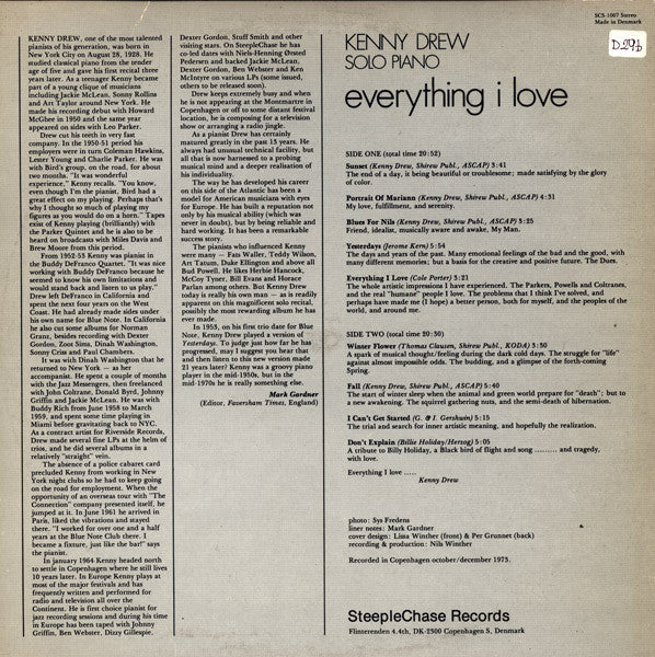 Kenny Drew – Everything I Love, image 2