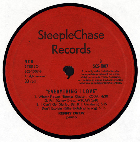 Kenny Drew – Everything I Love, image 4
