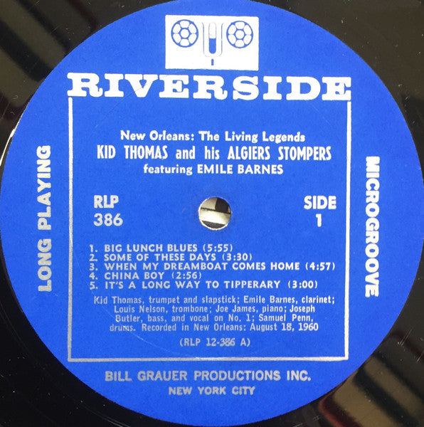 Kid Thomas And His Algiers Stompers Featuring Emile Barnes – Kid Thomas And His Algiers Stompers Featuring Emile Barnes, image 3