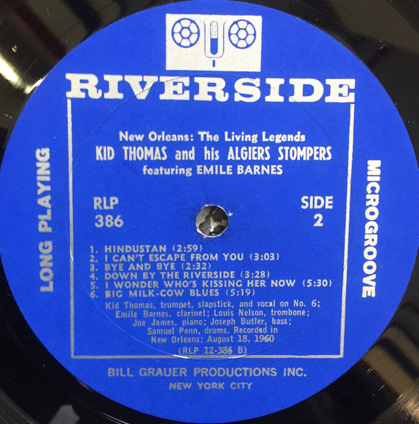 Kid Thomas And His Algiers Stompers Featuring Emile Barnes – Kid Thomas And His Algiers Stompers Featuring Emile Barnes, image 4