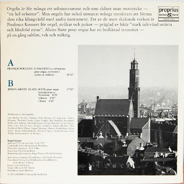 Kjell Johnsen - Poulenc / Alain – Concerto Pour Orgue / Suite Pour Orgue, image 2