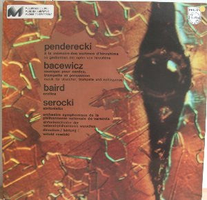 Front cover of Penderecki / Bacewicz / Baird / Serocki – A La Mémoire Des Victimes D'Hiroshima, Philips, France, 1968
