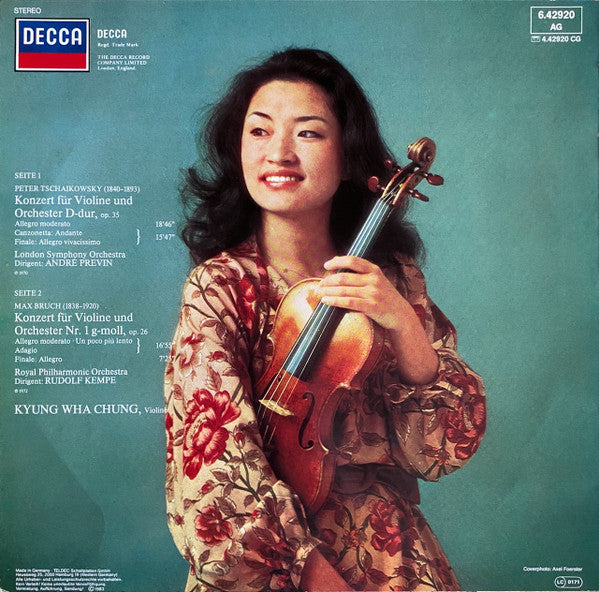 Kyung Wha Chung, Tschaikowsky / Bruch – Violinkonzerte, image 2