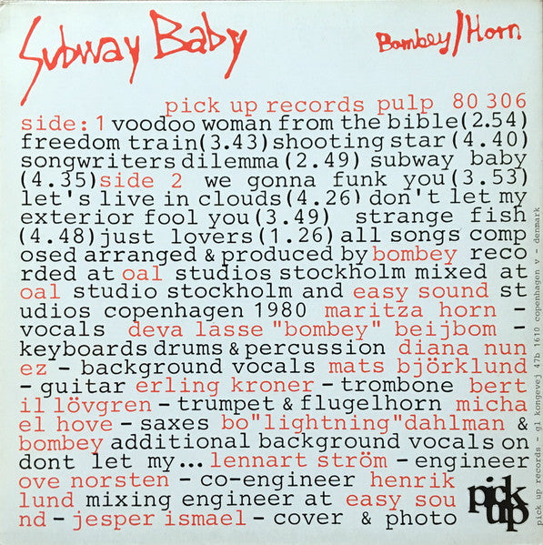 Bombey / Horn – Subway Baby, image 2