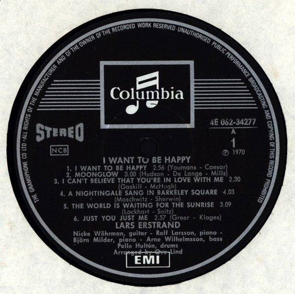 Lars Erstrand – I Want To Be Happy, image 3
