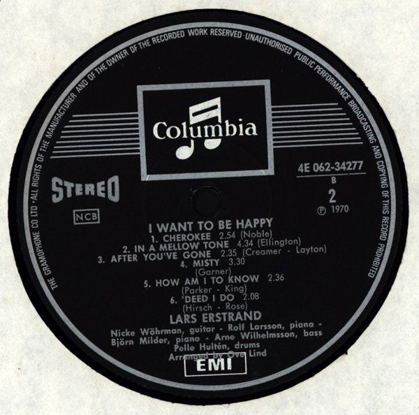 Lars Erstrand – I Want To Be Happy, image 4