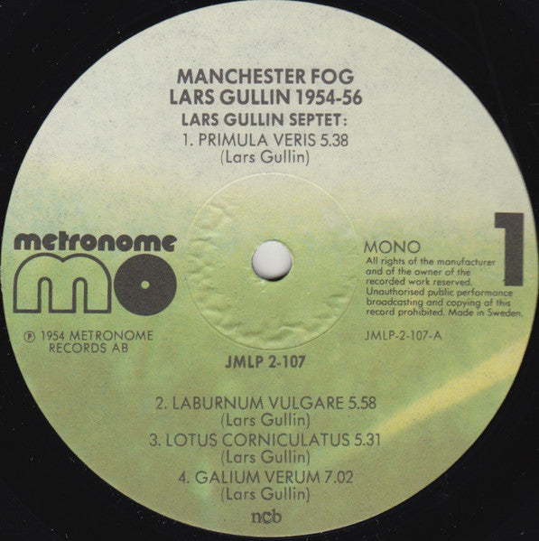 Lars Gullin – Manchester Fog - Lars Gullin 1954-1956, image 4