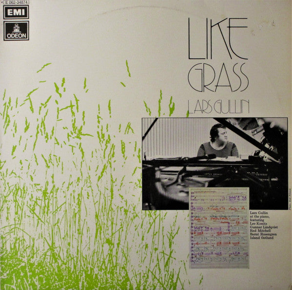 Front cover of Lars Gullin – Like Grass, Odeon, Sweden, 1973