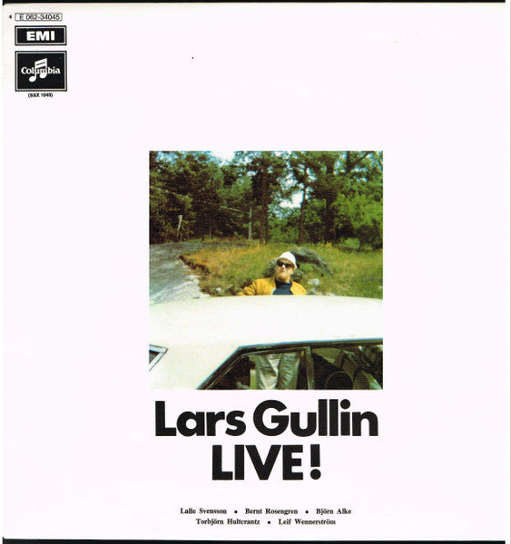 Front cover of Lars Gullin – Live!, Columbia, Sweden, 1969