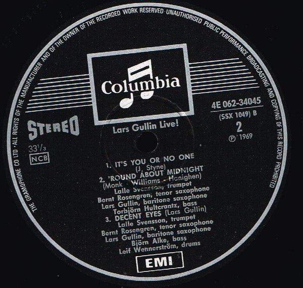 Lars Gullin – Live!, image 4