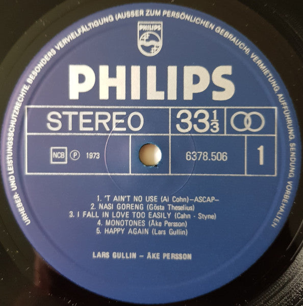 Lars Gullin / Åke Persson – Lars Gullin - Åke Persson, image 3