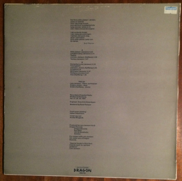 Lars Jansson Trio – Trio 84, image 2