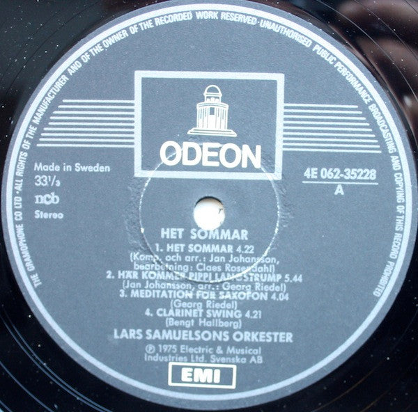 Lars Samuelson Och Hans TV-Orkester – Het Sommar, image 2