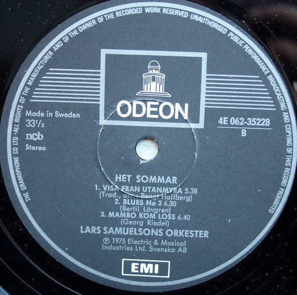 Lars Samuelson Och Hans TV-Orkester – Het Sommar, image 3