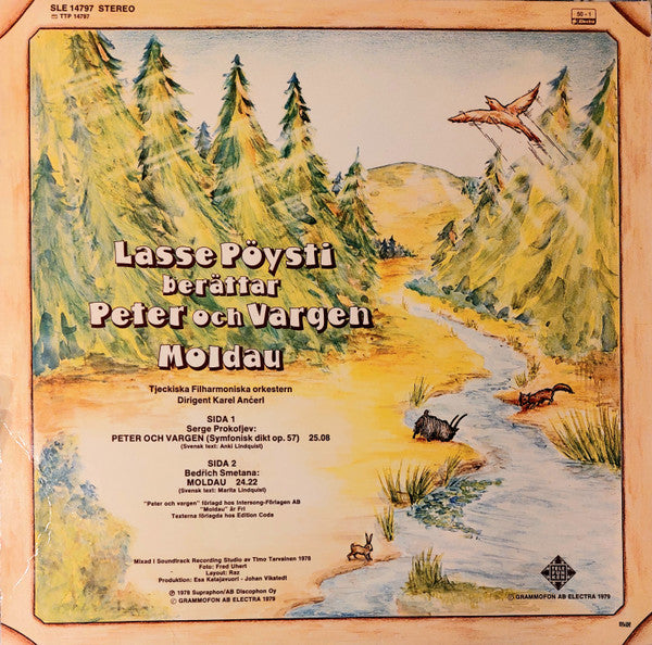 Lasse Pöysti, Serge Prokofjev, Bedřich Smetana – Peter Och Vargen / Moldau, image 2