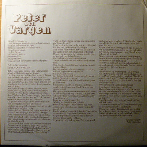 Lasse Pöysti, Serge Prokofjev, Bedřich Smetana – Peter Och Vargen / Moldau, image 3