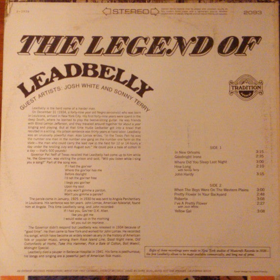 Leadbelly – The Legend Of Leadbelly, image 2