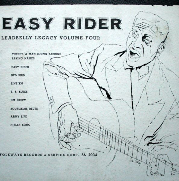Front cover of Leadbelly – Easy Rider (Leadbelly Legacy Volume Four), Folkways Records, US, 1953