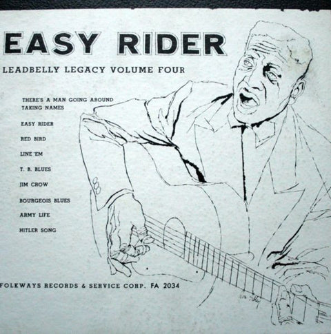 Front cover of Leadbelly – Easy Rider (Leadbelly Legacy Volume Four), Folkways Records, US, 1953