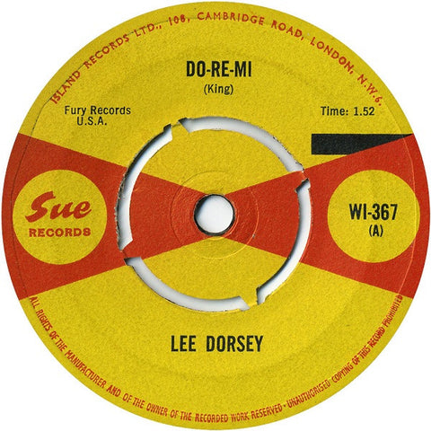 Front cover of Lee Dorsey – Do-Re-Mi / Ya Ya, Sue Records, UK, 1965