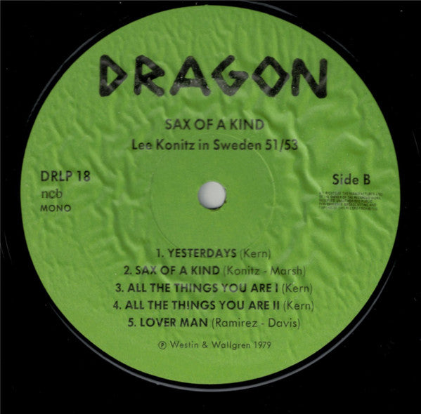 Lee Konitz – Sax Of A Kind (Lee Konitz In Sweden 1951/53), image 4