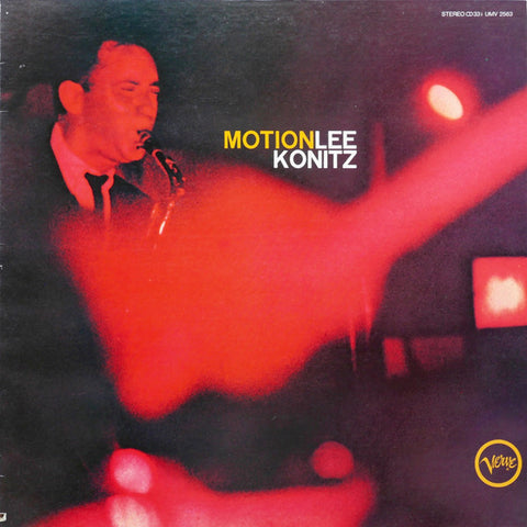 Front cover of Lee Konitz – Motion, Verve Records, Japan, 1981