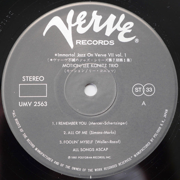 Lee Konitz – Motion, image 5