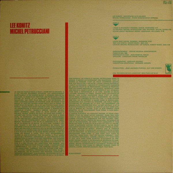 Lee Konitz, Michel Petrucciani – Toot Sweet, image 2