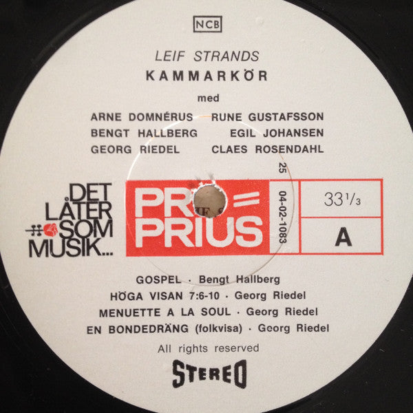 Leif Strands Kammarkör – En Skiva Till Med Leif Strands Kammarkör, image 3