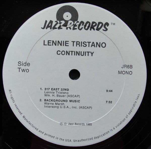 Lennie Tristano – Continuity, image 4