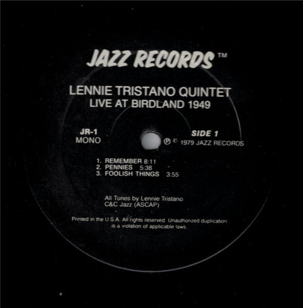 Lennie Tristano Quintet With Warne Marsh And Billy Bauer – Live At Birdland 1949, image 4