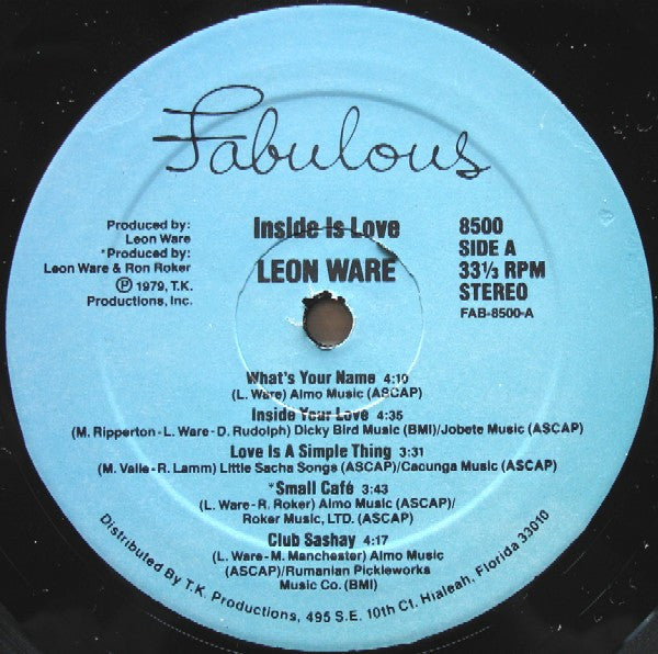 Leon Ware – Inside Is Love, image 3