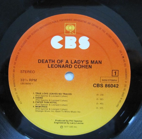 Leonard Cohen – Death Of A Ladies' Man, image 5