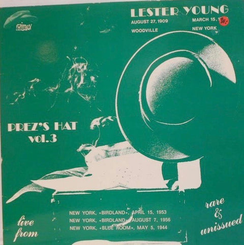 Front cover of Lester Young – Prez's Hat Vol. 3, Philology, Italy, 1990